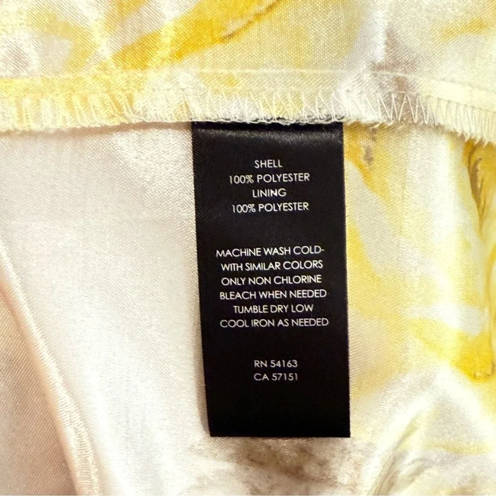 Jessica Howard New Floral Yellow & cream Chiffon Women's Dress size‎ 16 ruffle - Picture 10 of 11